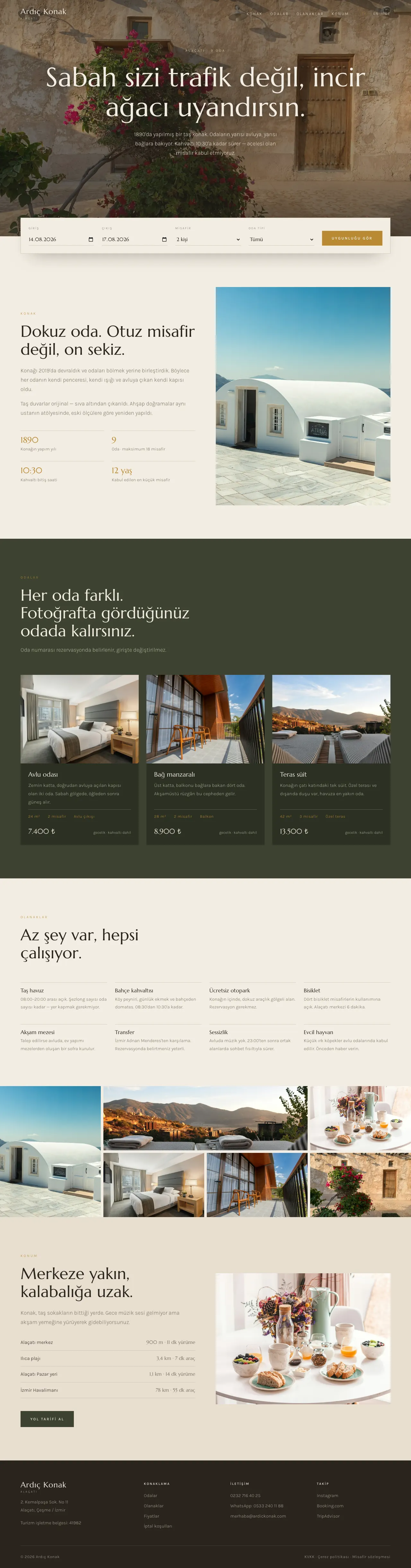 Ardıç Konak sitesinin tam sayfa görünümü