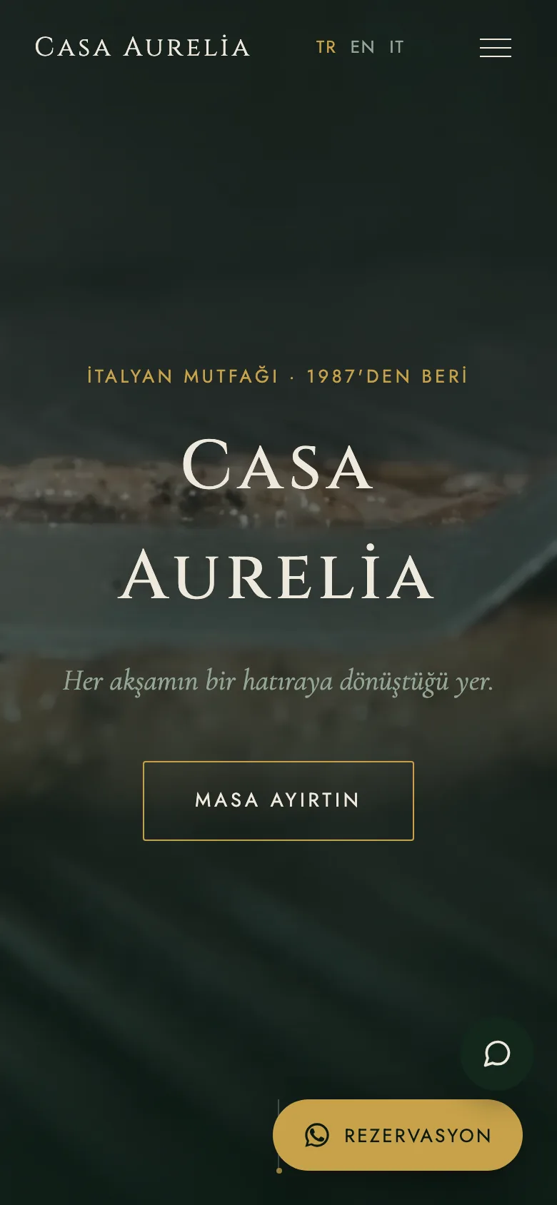 Casa Aurelia sitesinin telefon görünümü
